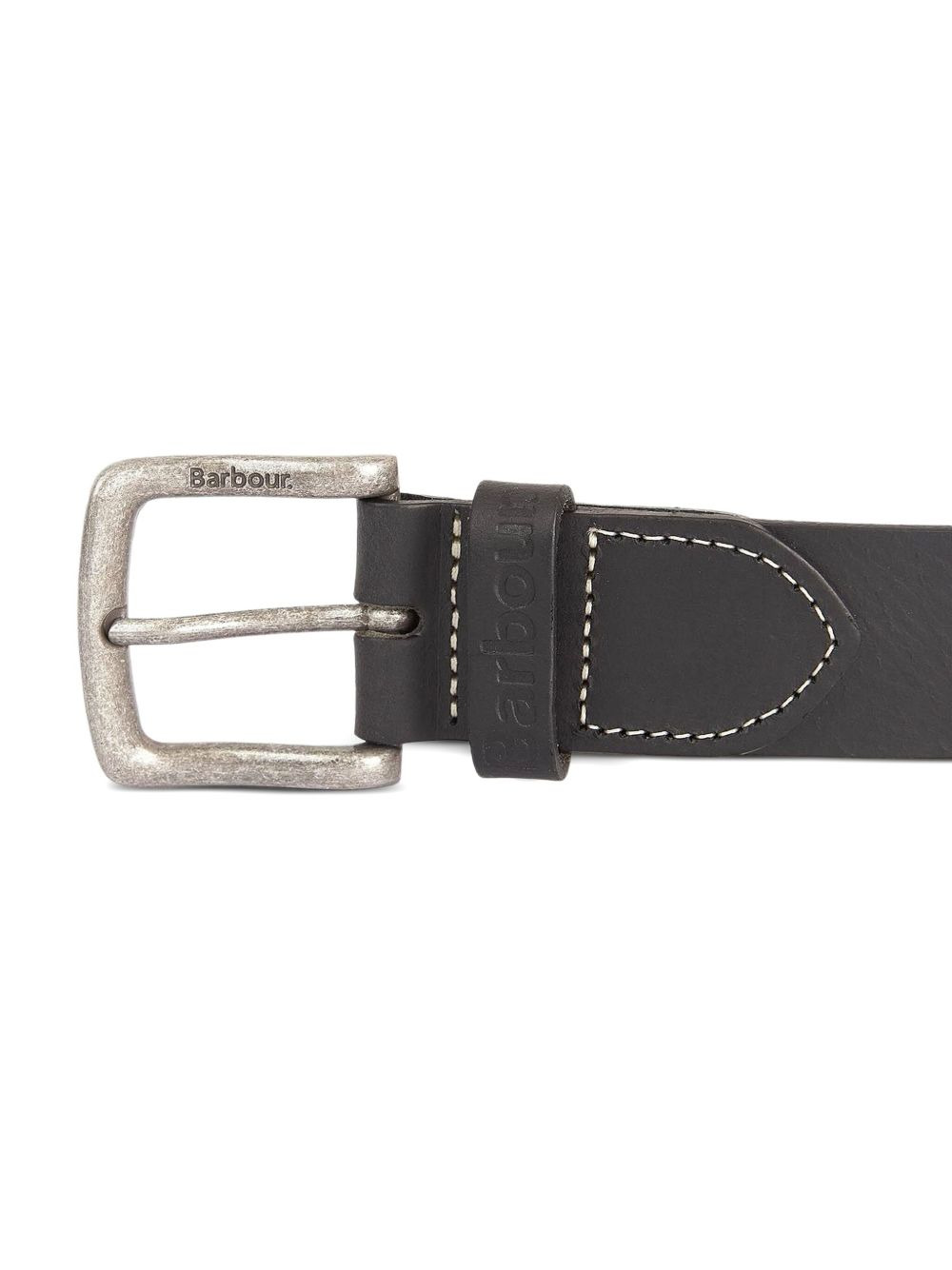 leather logo-detail wallet and belt set - 4