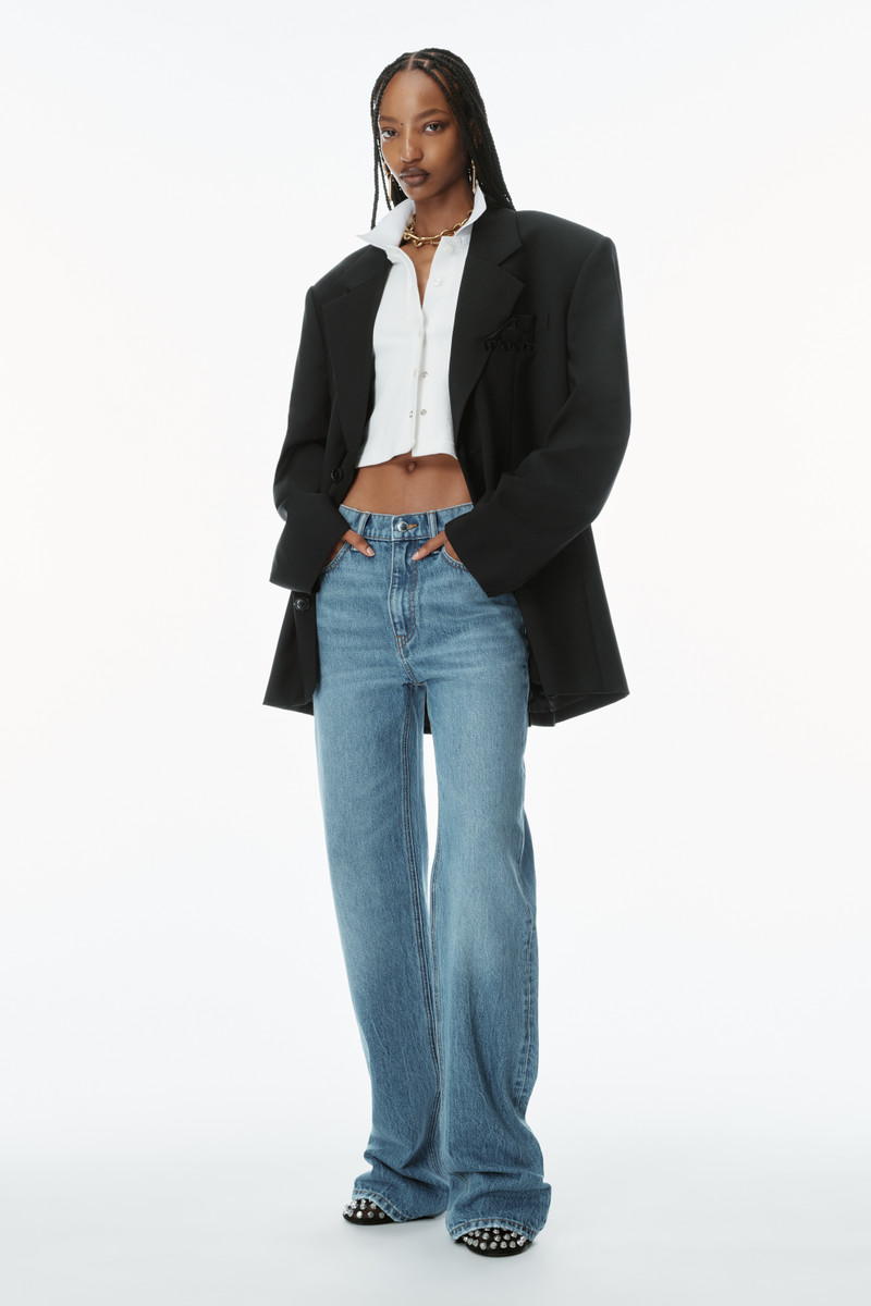 Alexander Wang EZ Mid-Rise Jeans with logo pocket outlook