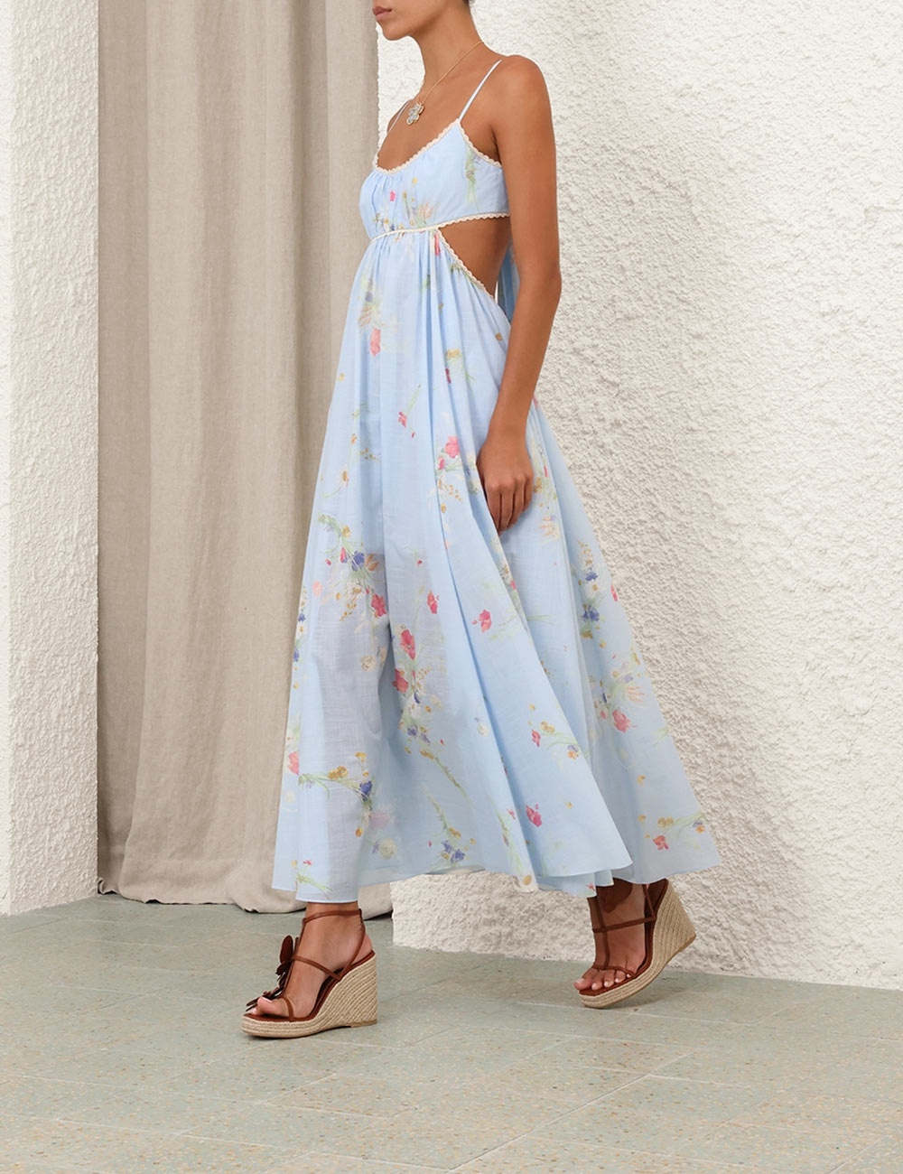 ワンピース Zimmermann DRESS (4542DSS252) Zimmermann LUCKY PICNIC MAXI DRESS | REVERSIBLE