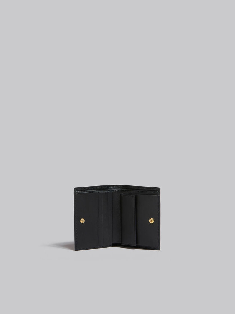 PINK LEATHER BIFOLD WALLET WITH MARNI MENDING 2