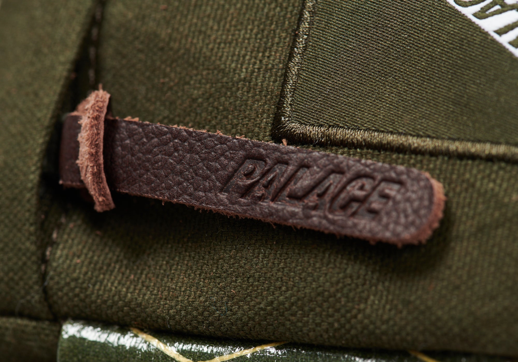PALACE X-PAC COTTON CANVAS SHOT BAG OLIVE - 4