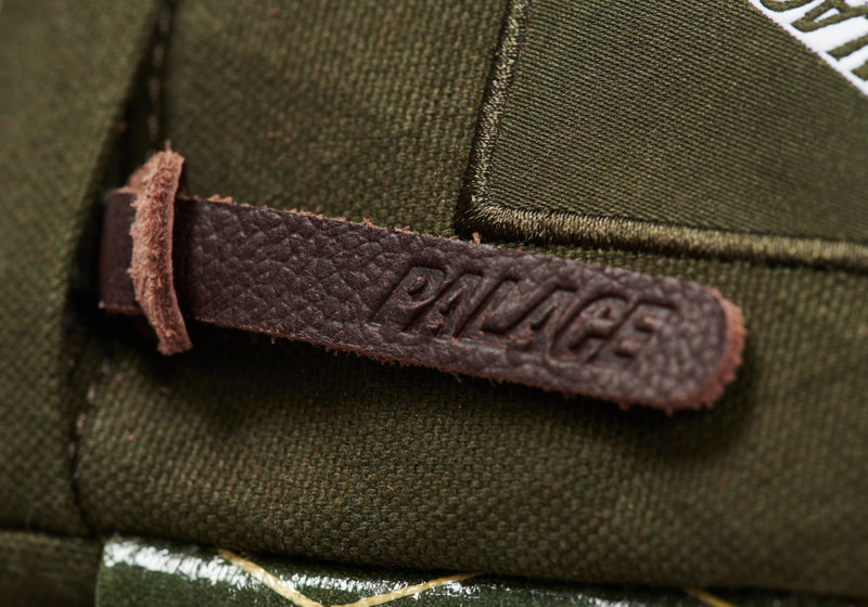 PALACE X-PAC COTTON CANVAS SHOT BAG OLIVE 4