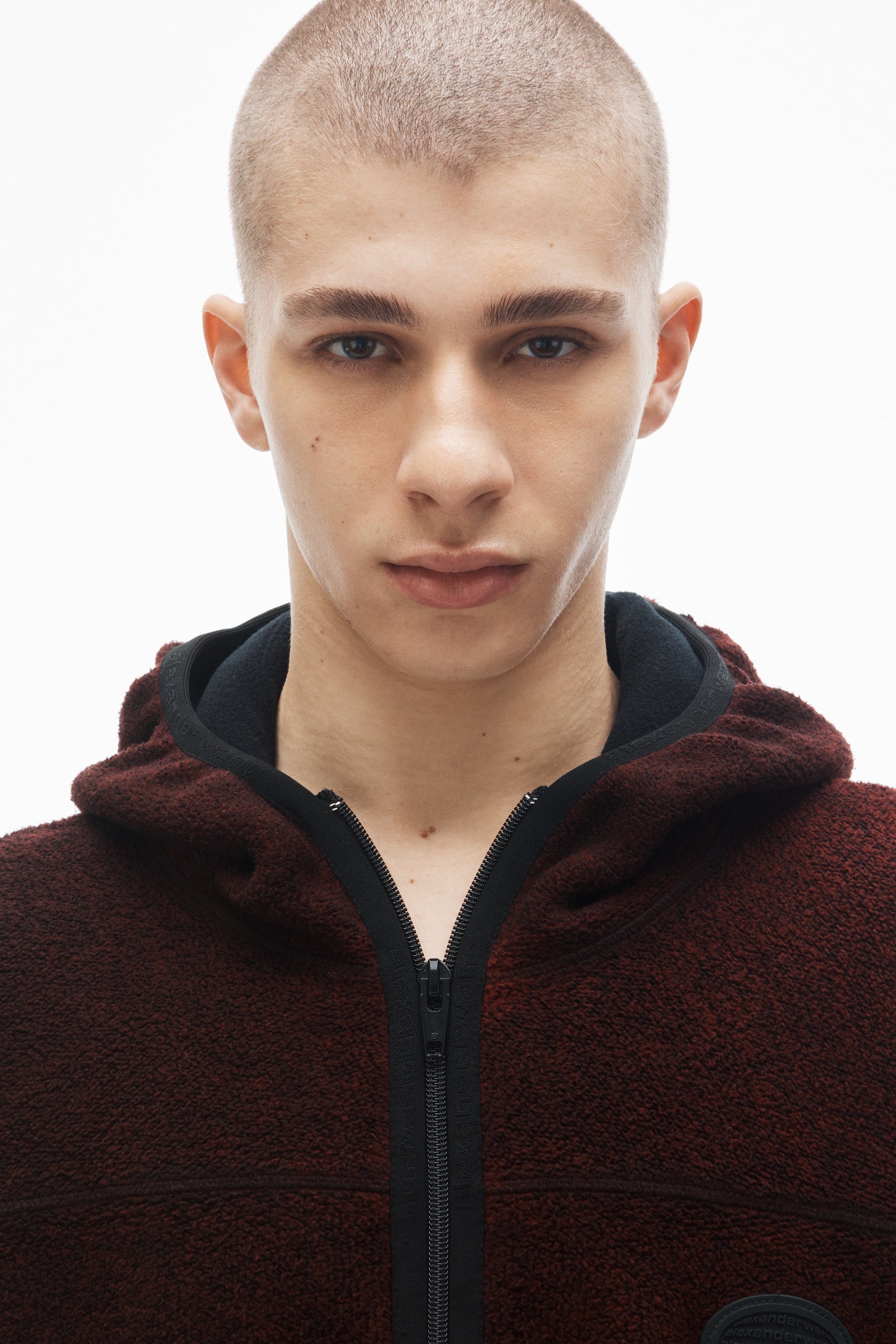 oversize zip-up hoodie in cotton - 5