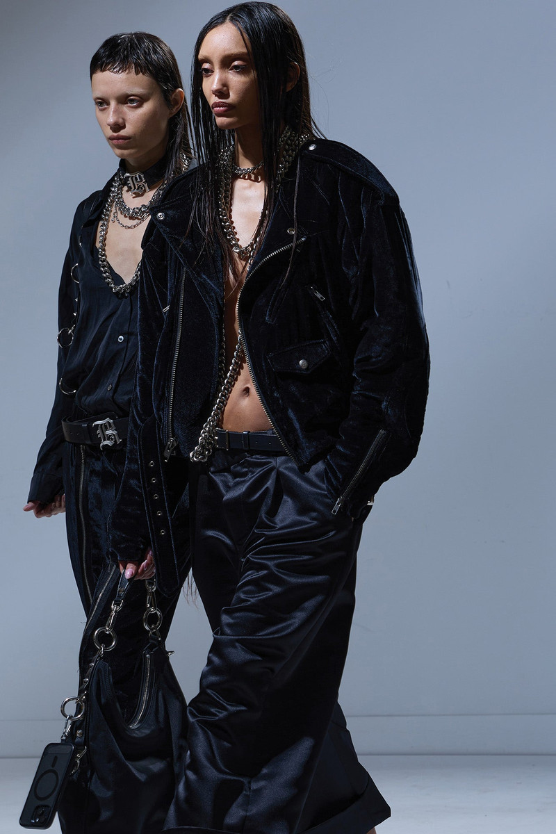 R13 OVERSIZED MOTO JACKET outlook