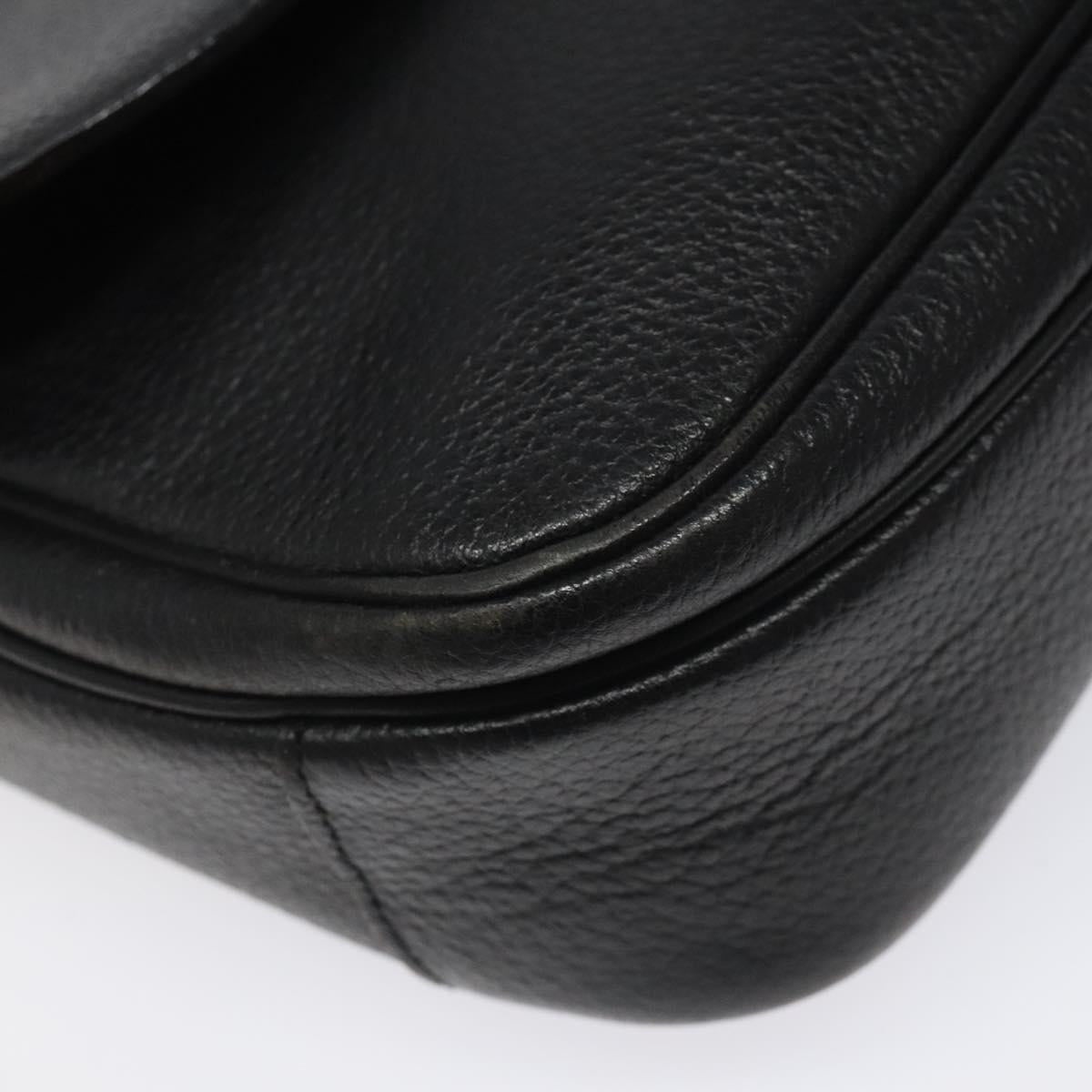 Burberry Shoulder Bag Leather Black - 11