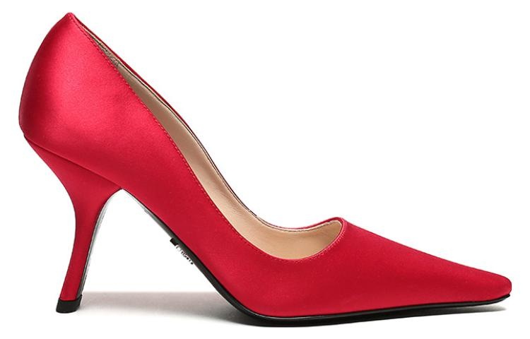 (WMNS) PRADA Satin Pumps 'Fiery Red' 1I718L_049_F068Z_F_090 - 2