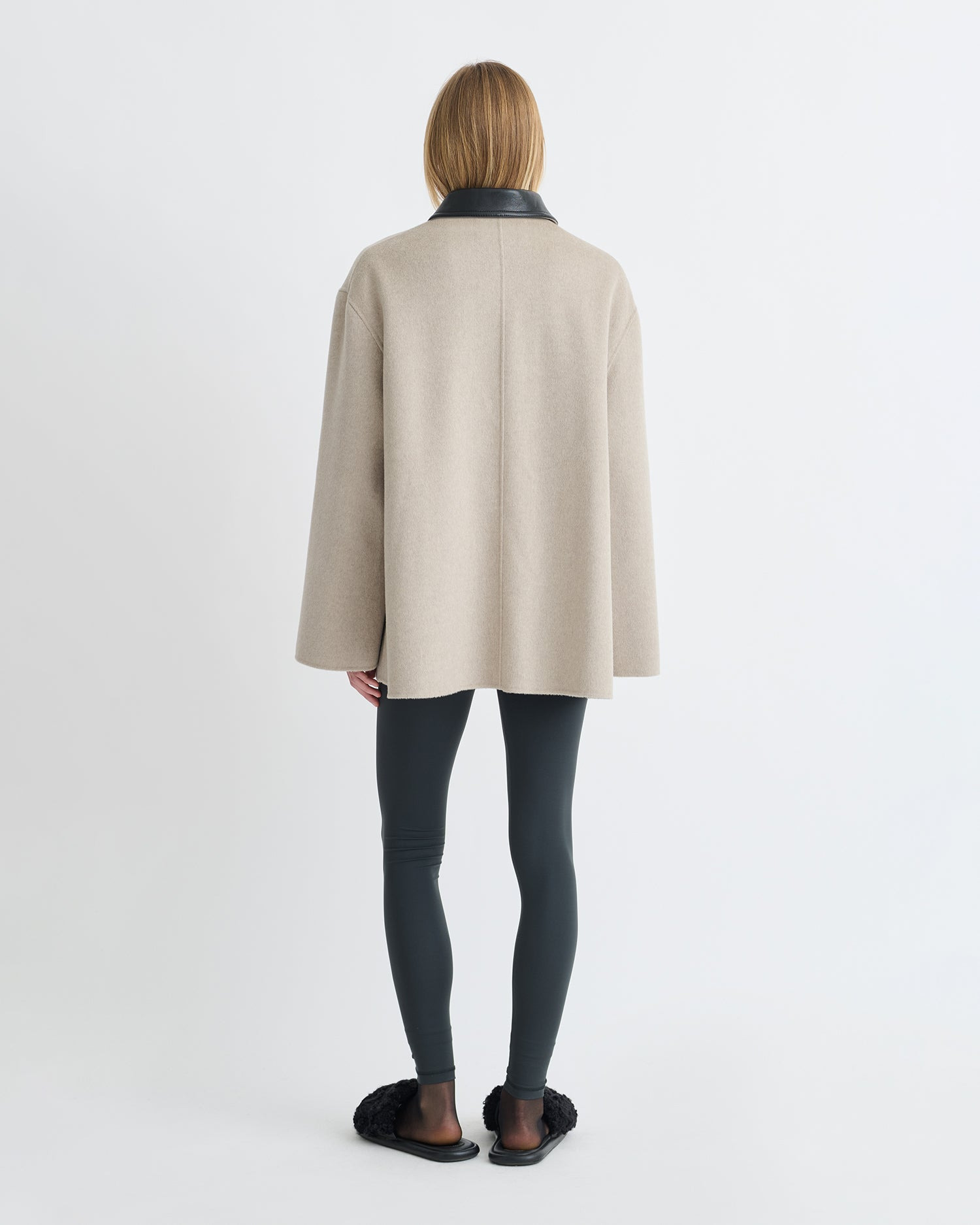 Double Wool/Regen Leather Jacket - 3