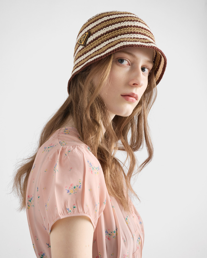 Prada Crochet bucket hat outlook