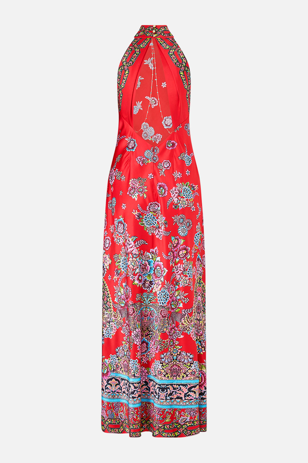 HIGH NECK BIAS DRESS - 7