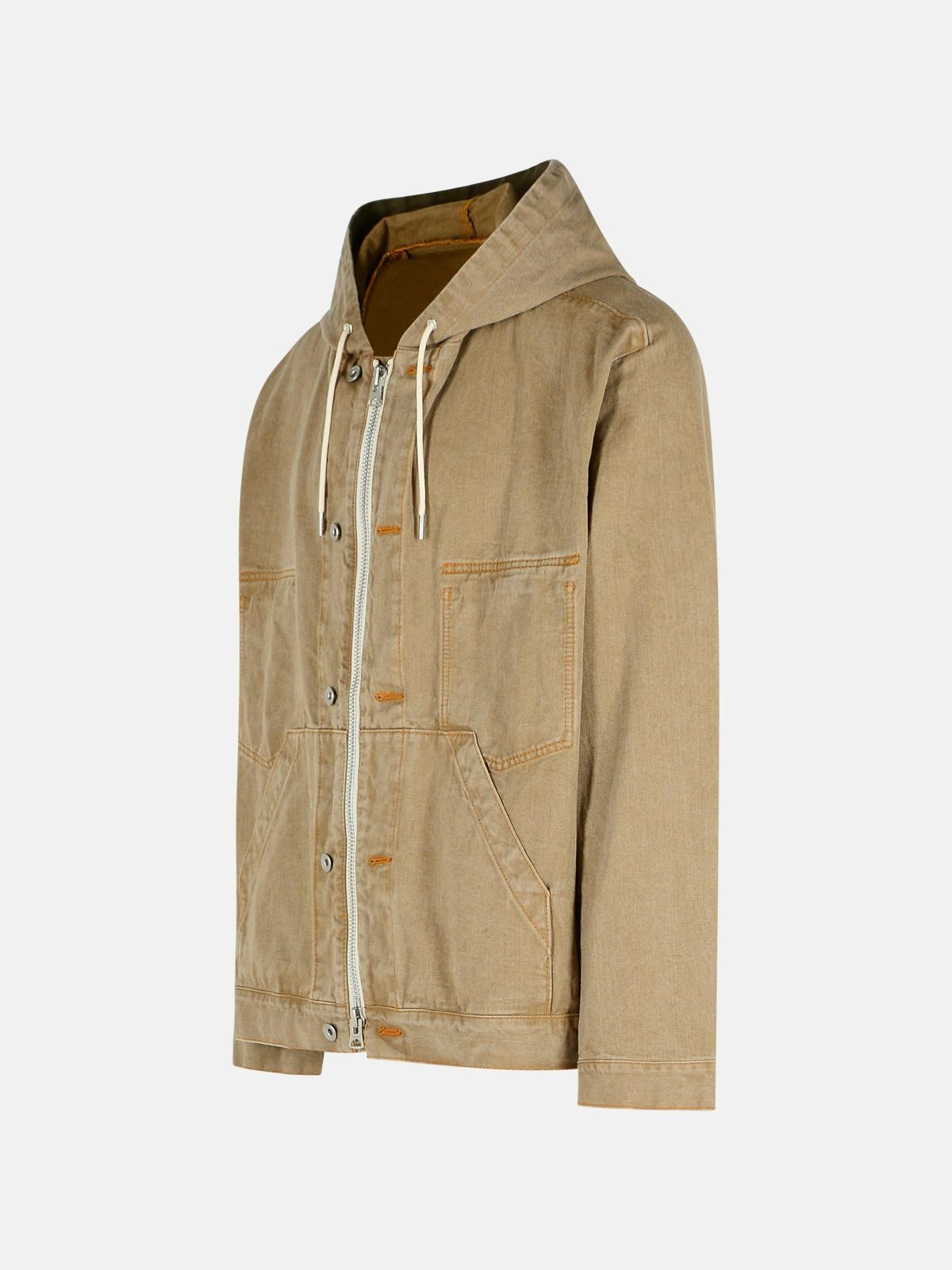 BEIGE DENIM SWEATSHIRT - 2