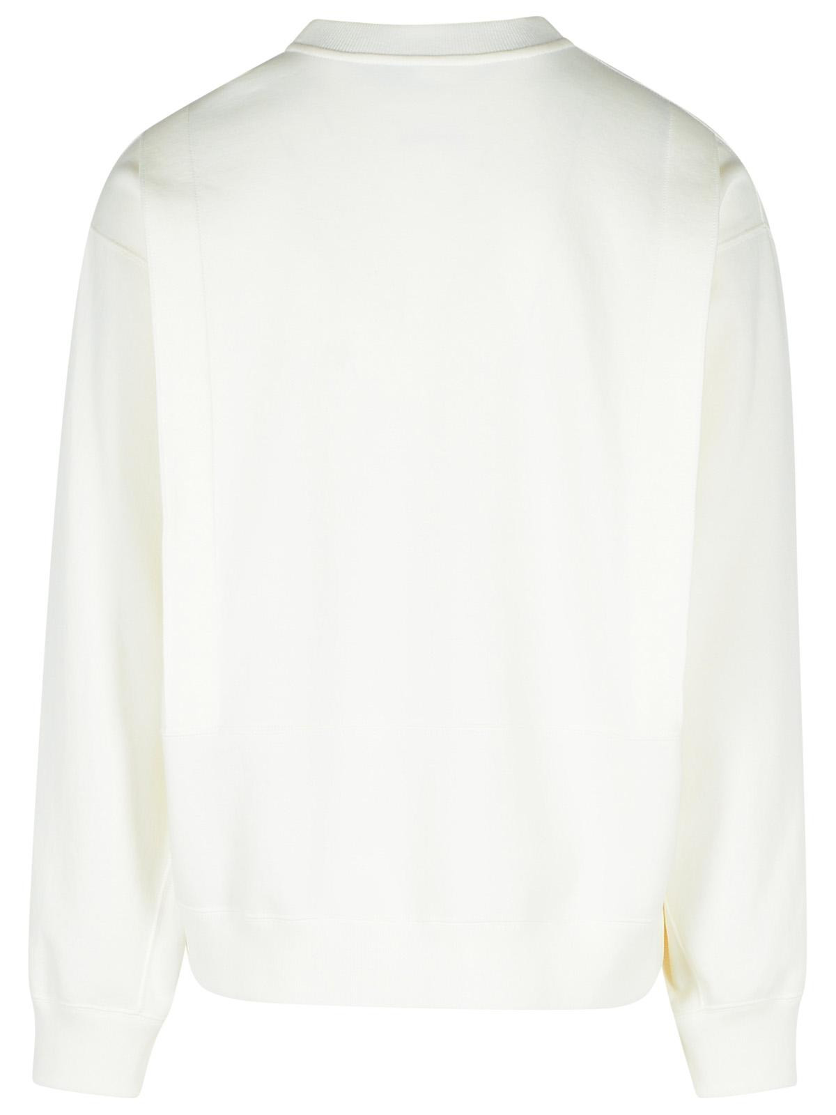 Jil Sander White Cotton Sweatshirt Men - 3