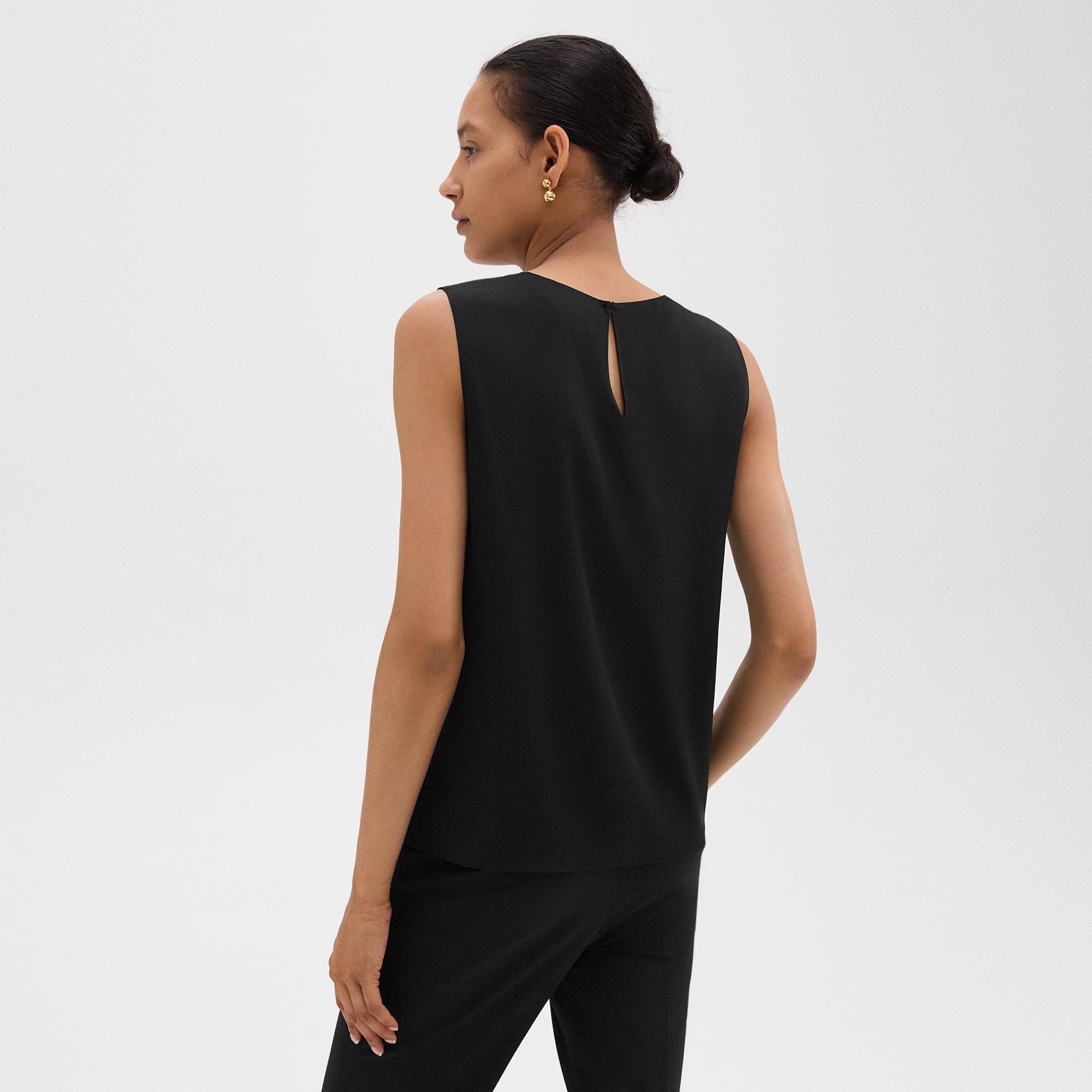 Shell Top in Silk Georgette - 4