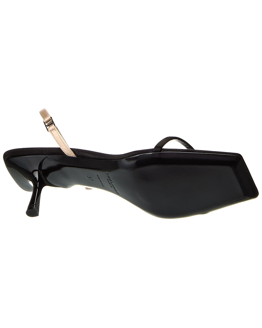 Saint Laurent Jaspe 55 Silk Slingback Sandal - 4