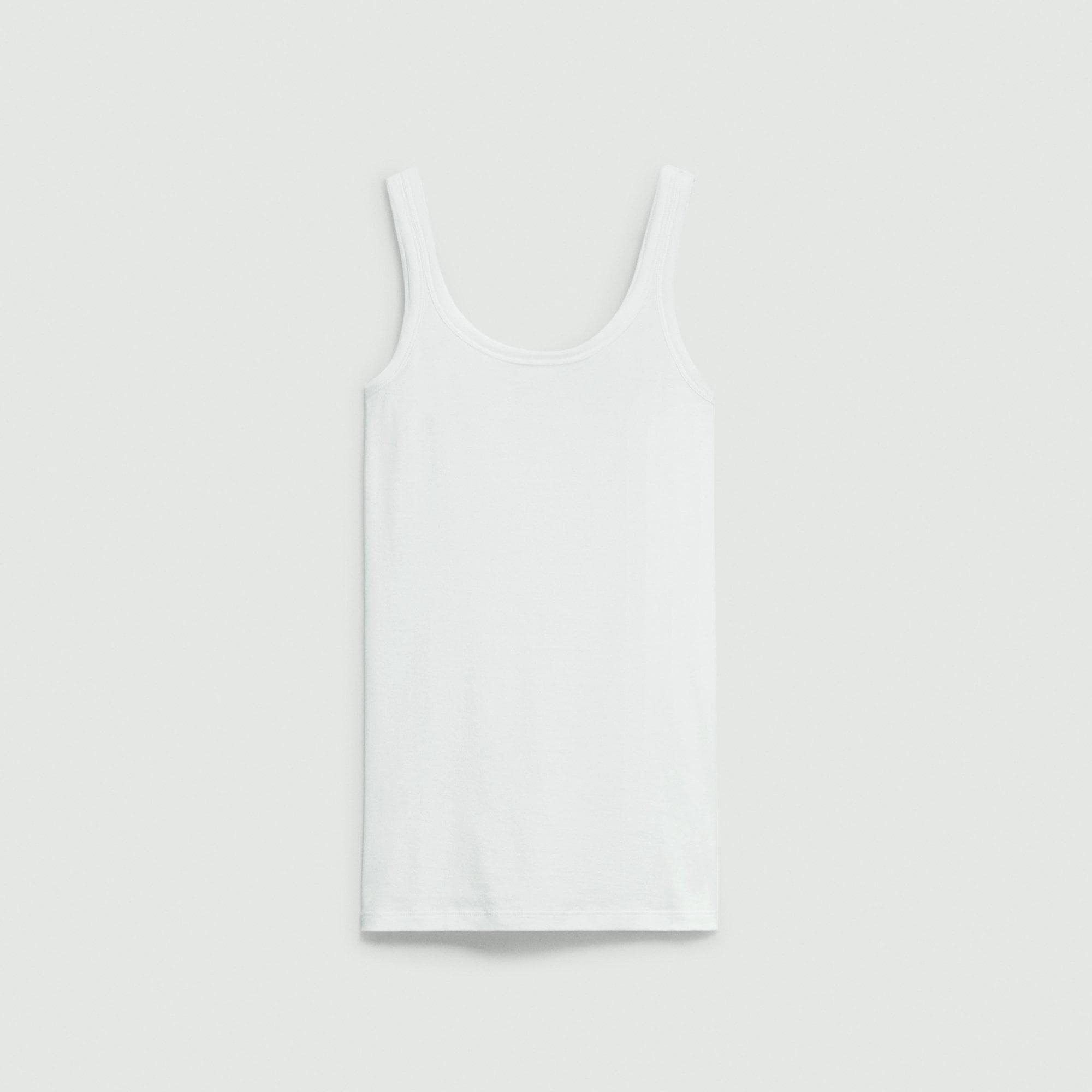 Scoop-Neck Tank Top in Cotton - 1