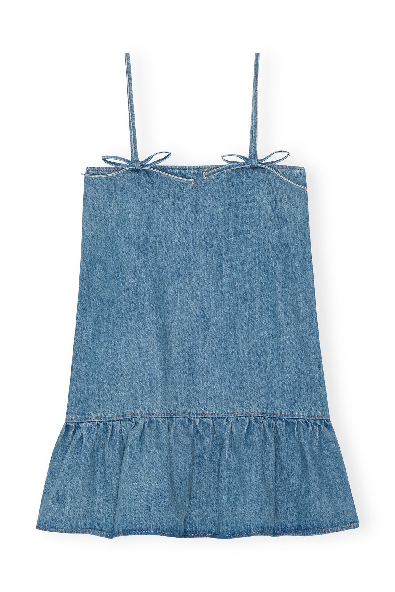 TINT DENIM MINI DRESS - 10