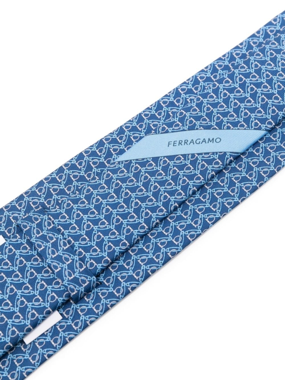 Gancini-print silk tie - 2