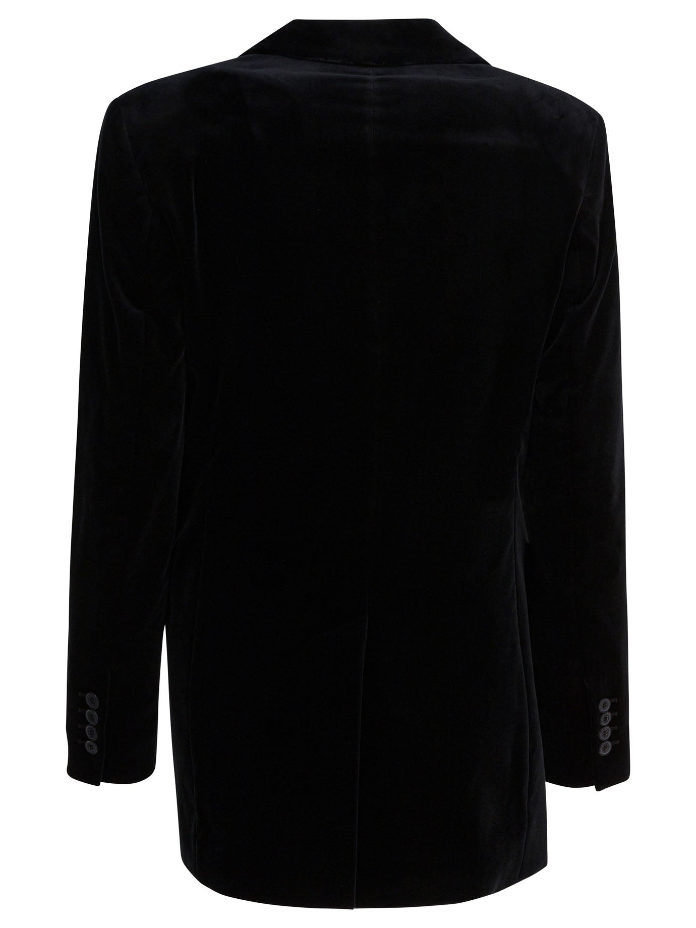Max Mara Women Double-Breasted Velvet Blazer - 2