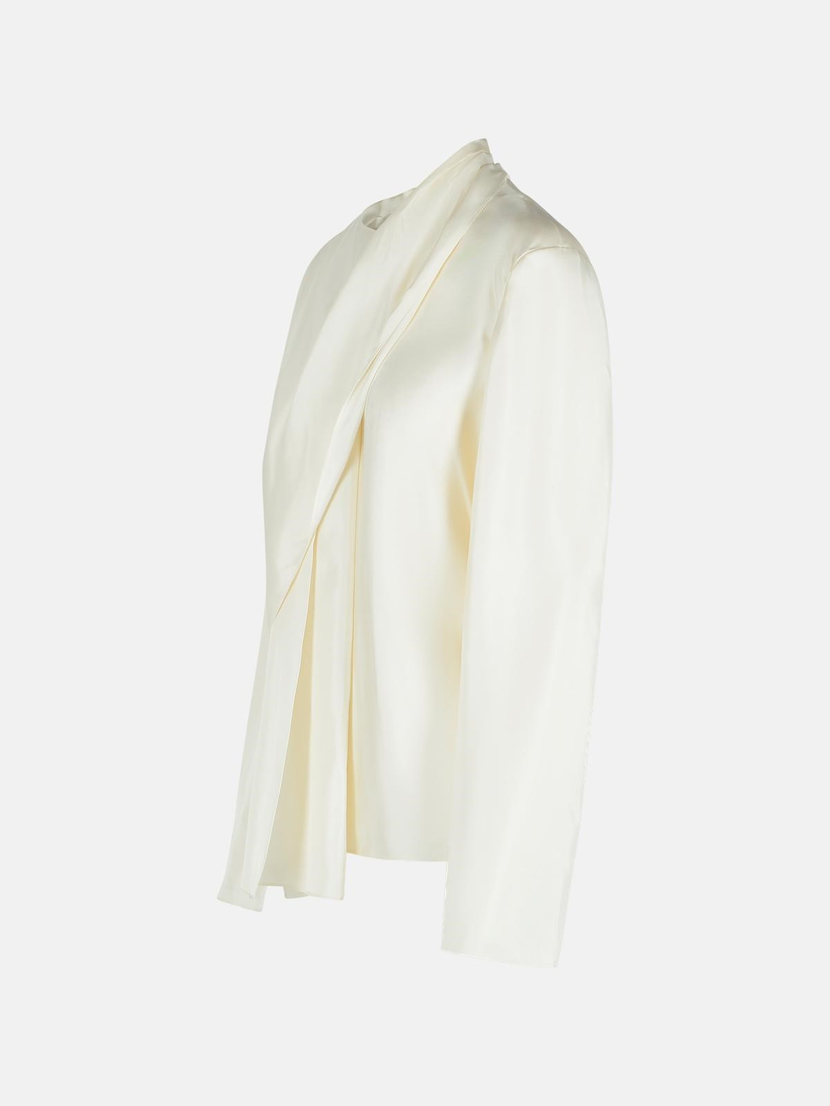 'FOULARD' WHITE SILK SHIRT - 2