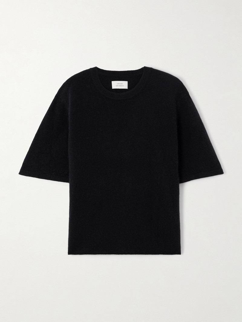 Wool-blend T-shirt Black 1