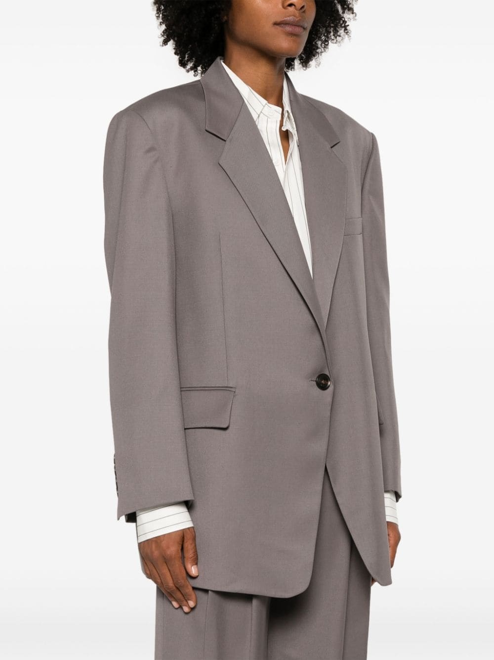 single-breasted blazer - 6