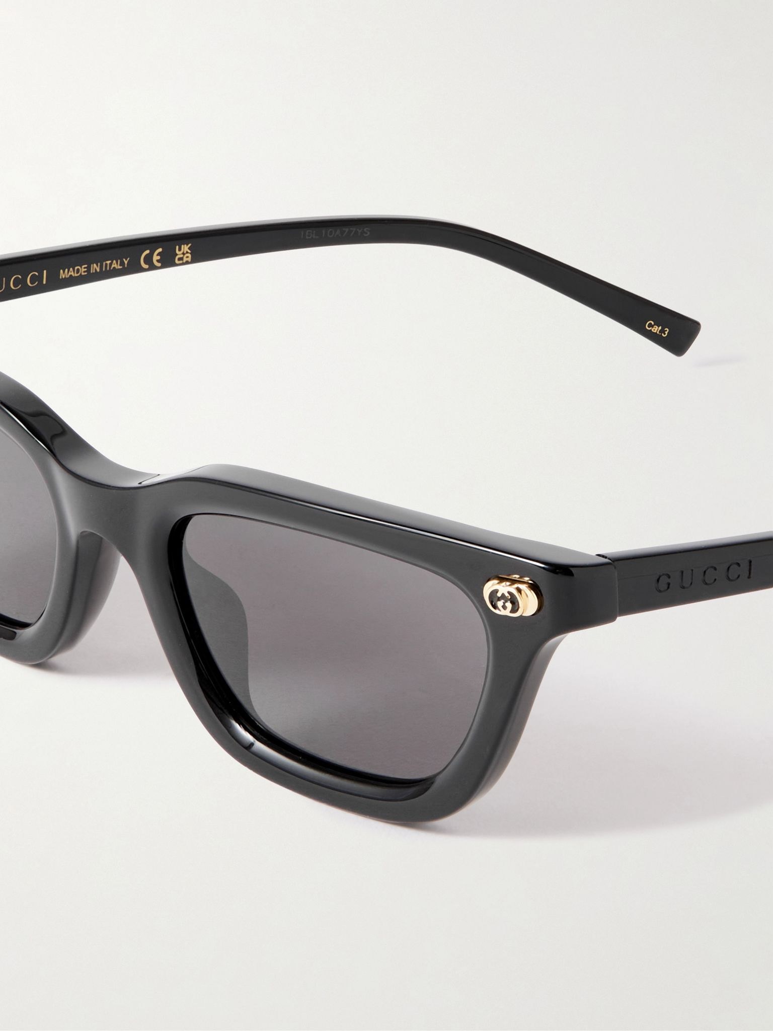 Cat-eye acetate sunglasses Black - 4