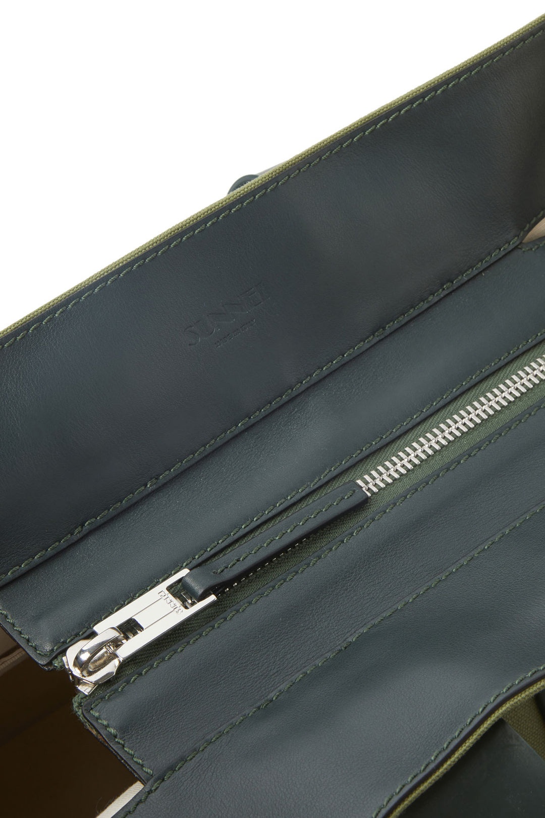 PARALLELEPIPEDO BAG / sage green & white - 3