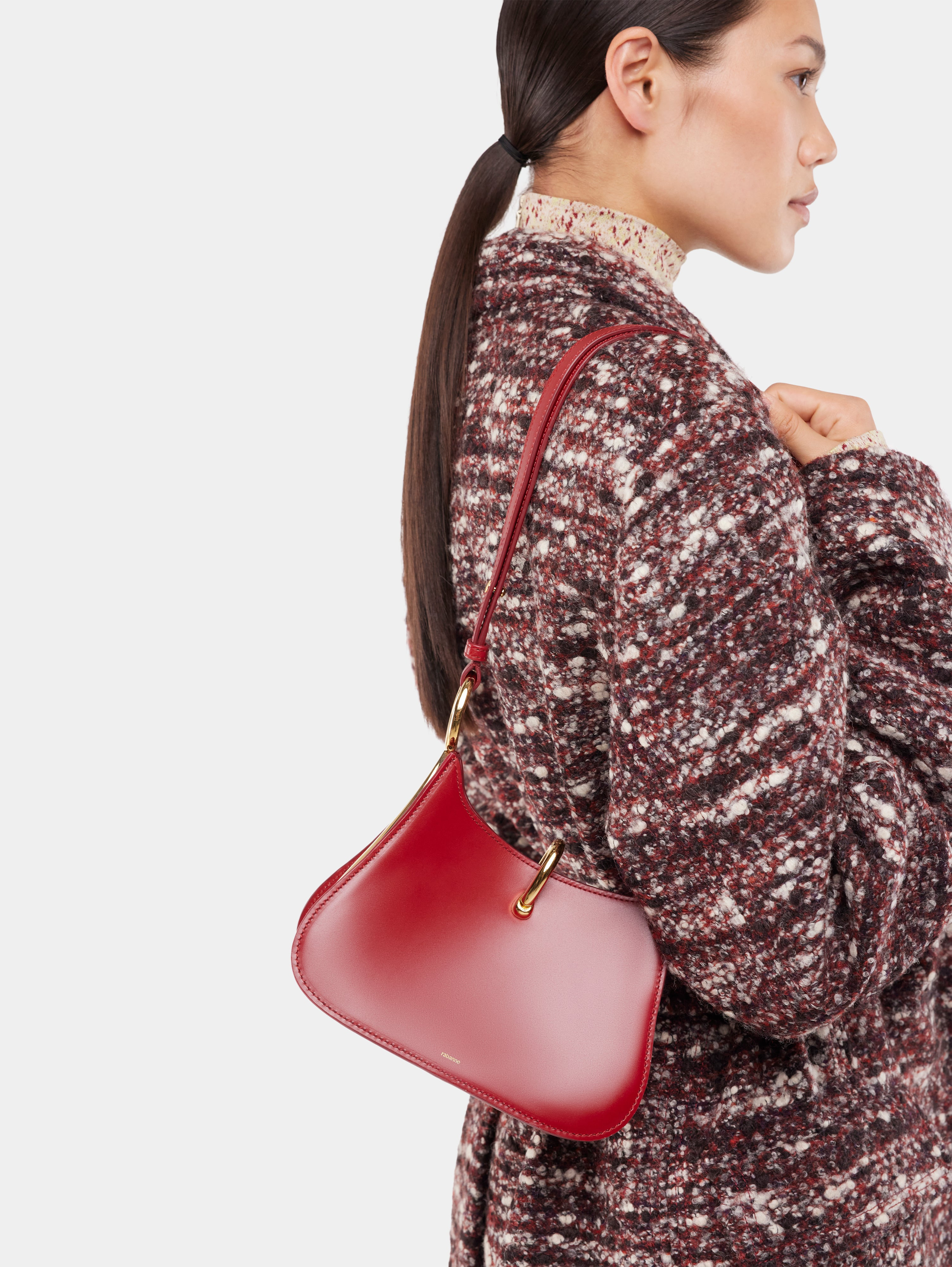 SMALL RING LEATHER BAG - 2