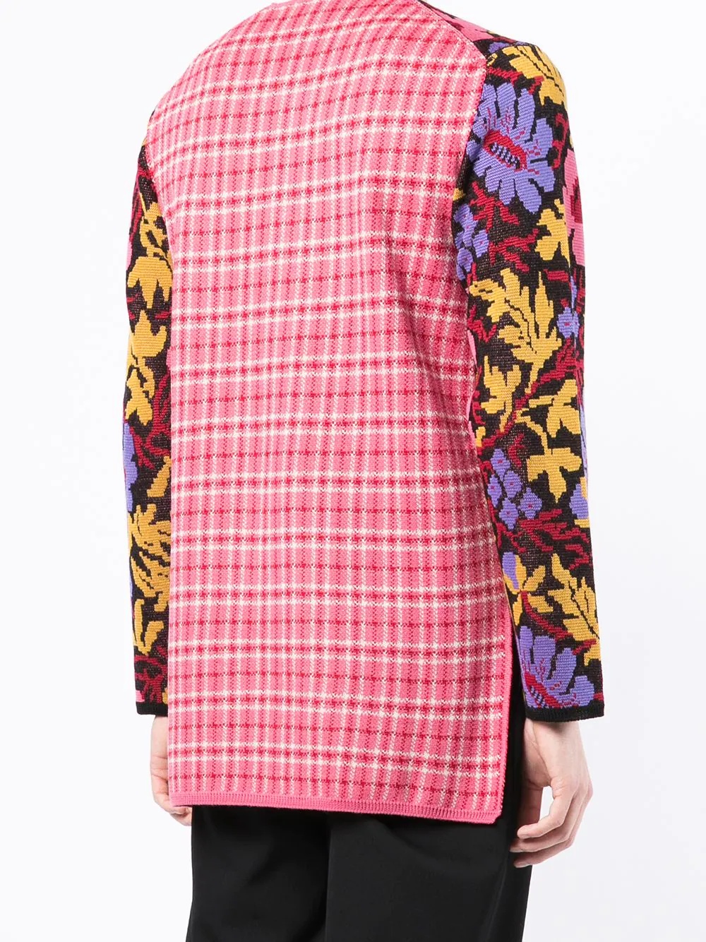 floral motif crew-neck jumper - 4