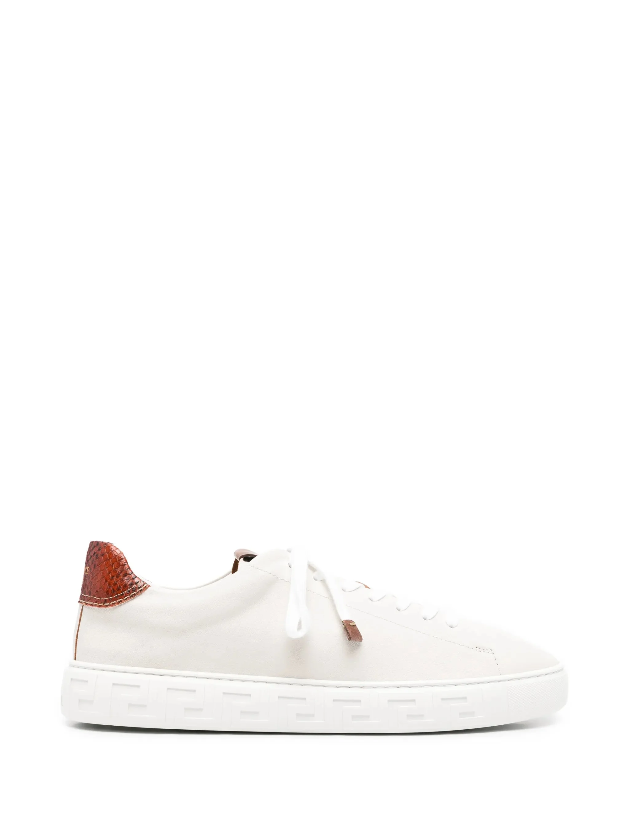 Greca low-top leather sneakers - 1