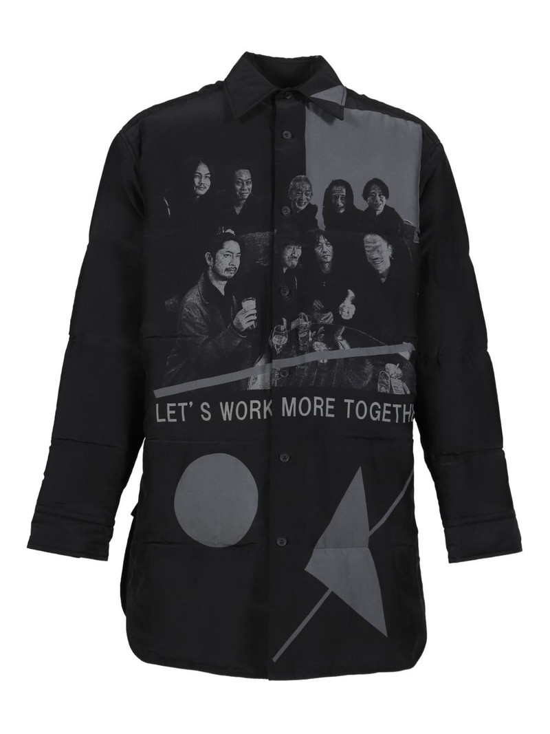 graphic-print padded jacket 1