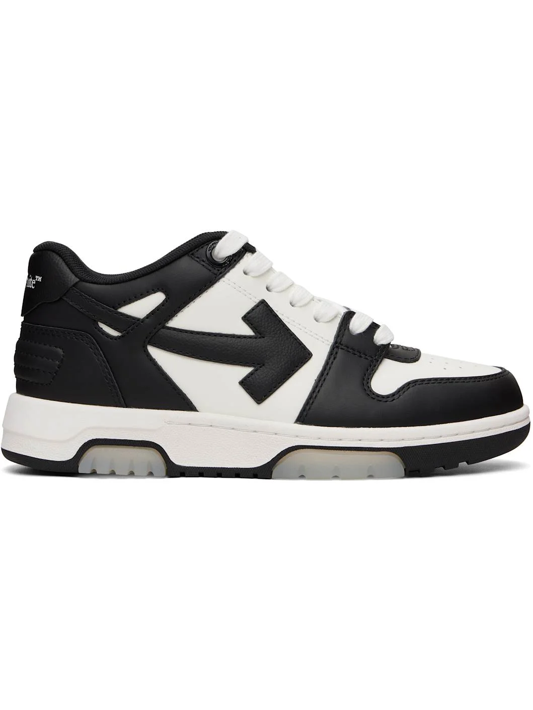 White & Black Out Of Office Sneakers - 1