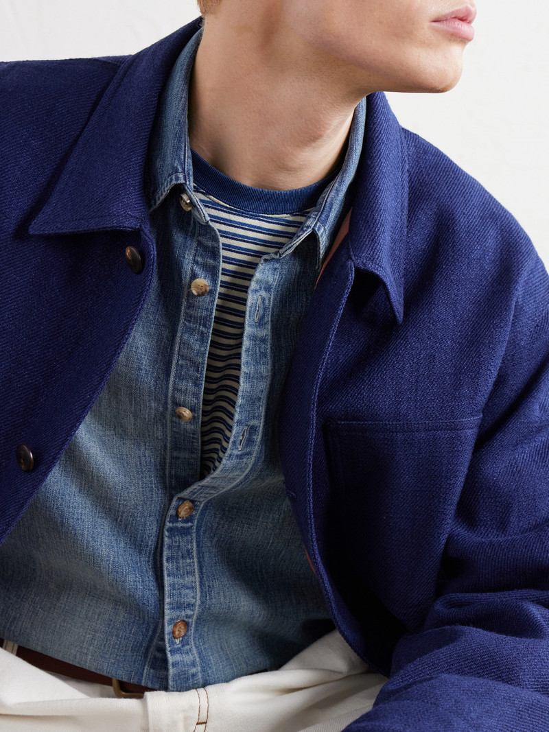 Baker Textured Wool and Linen-Blend Jacket 5