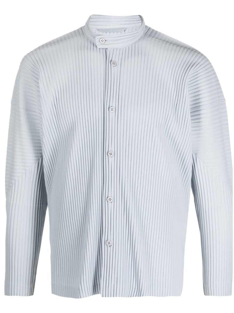 ribbed long-sleeve shirt - 1