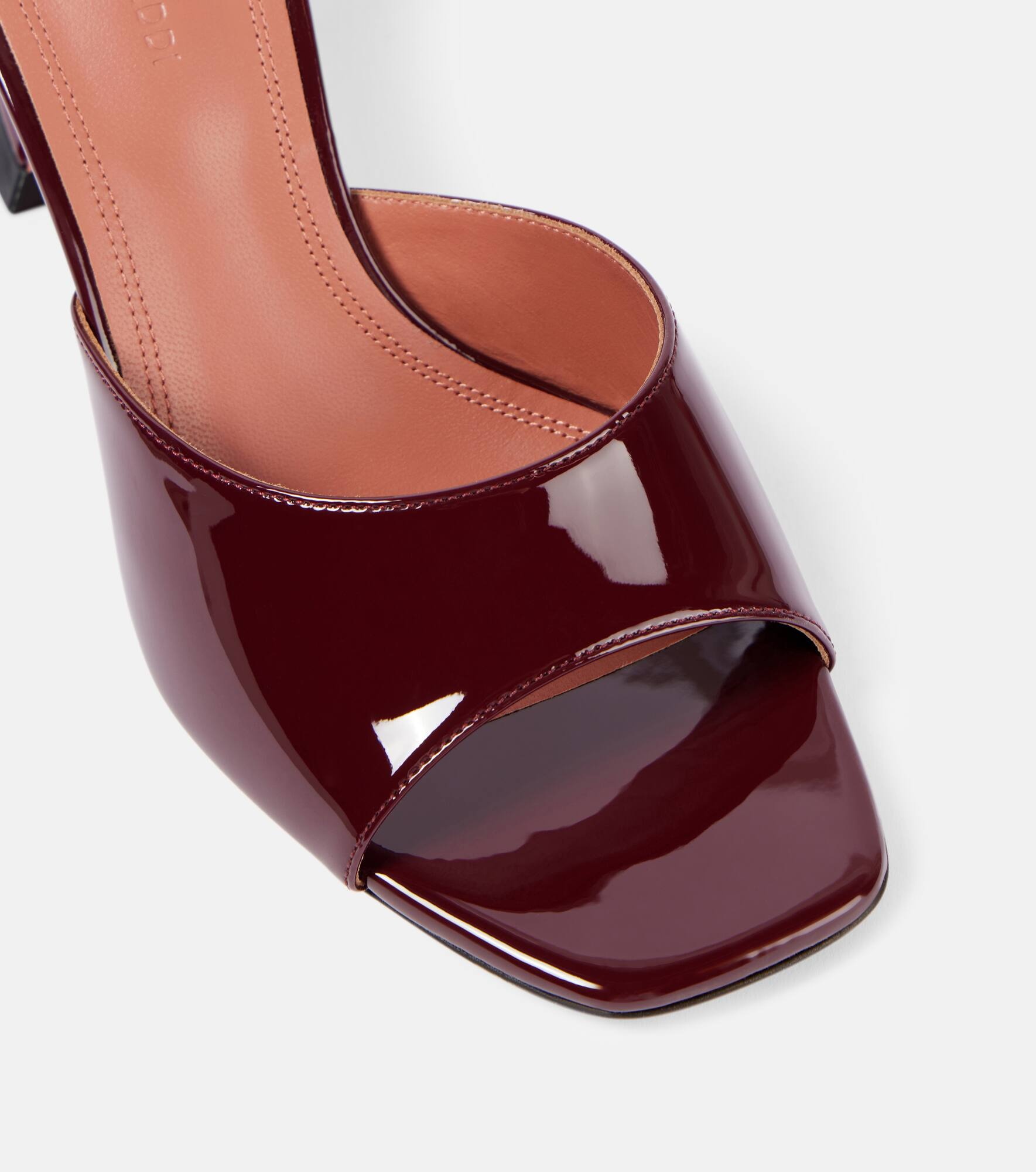 Lupita 70 patent leather mules - 5