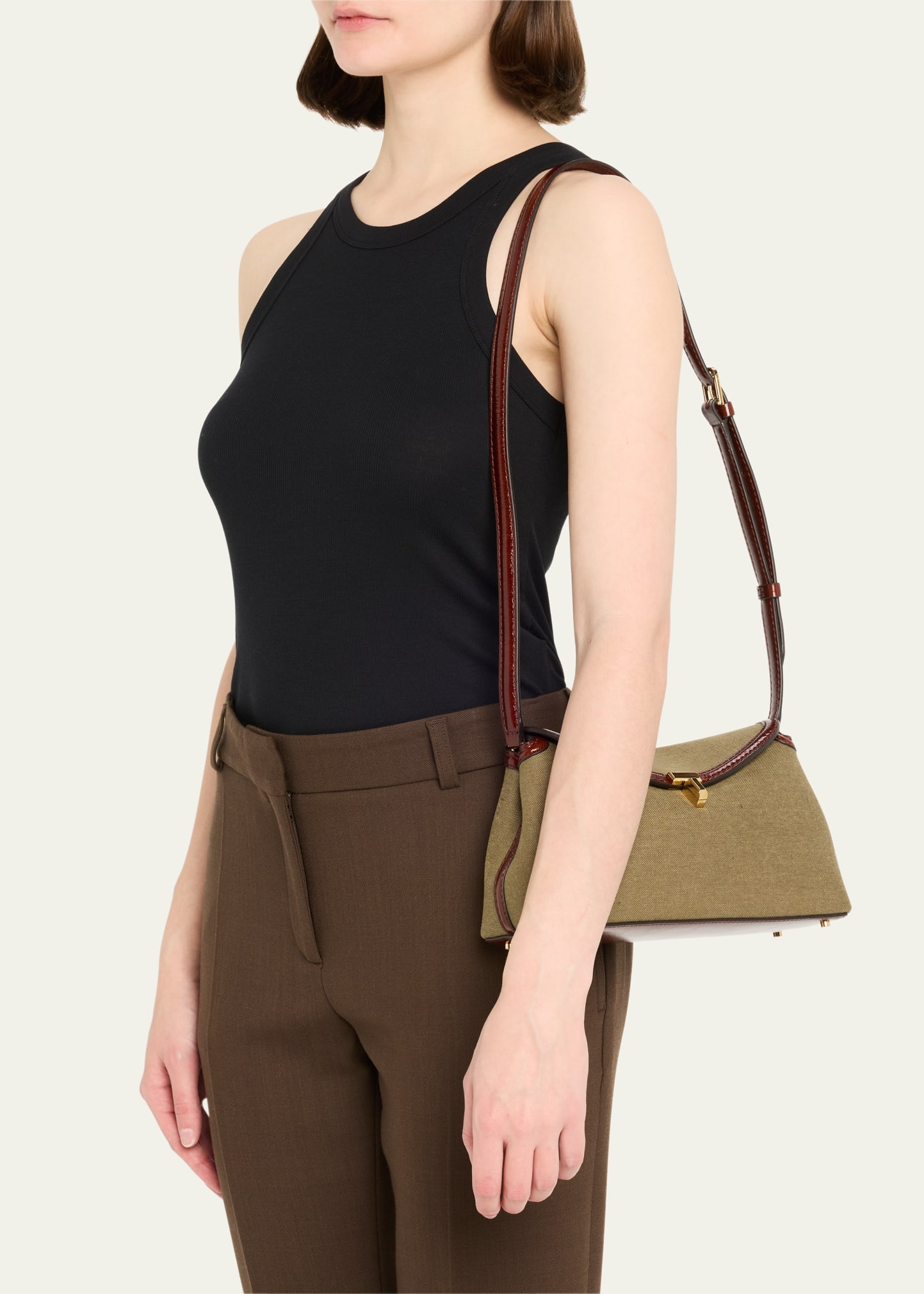 T-Lock Canvas Clutch Bag - 2