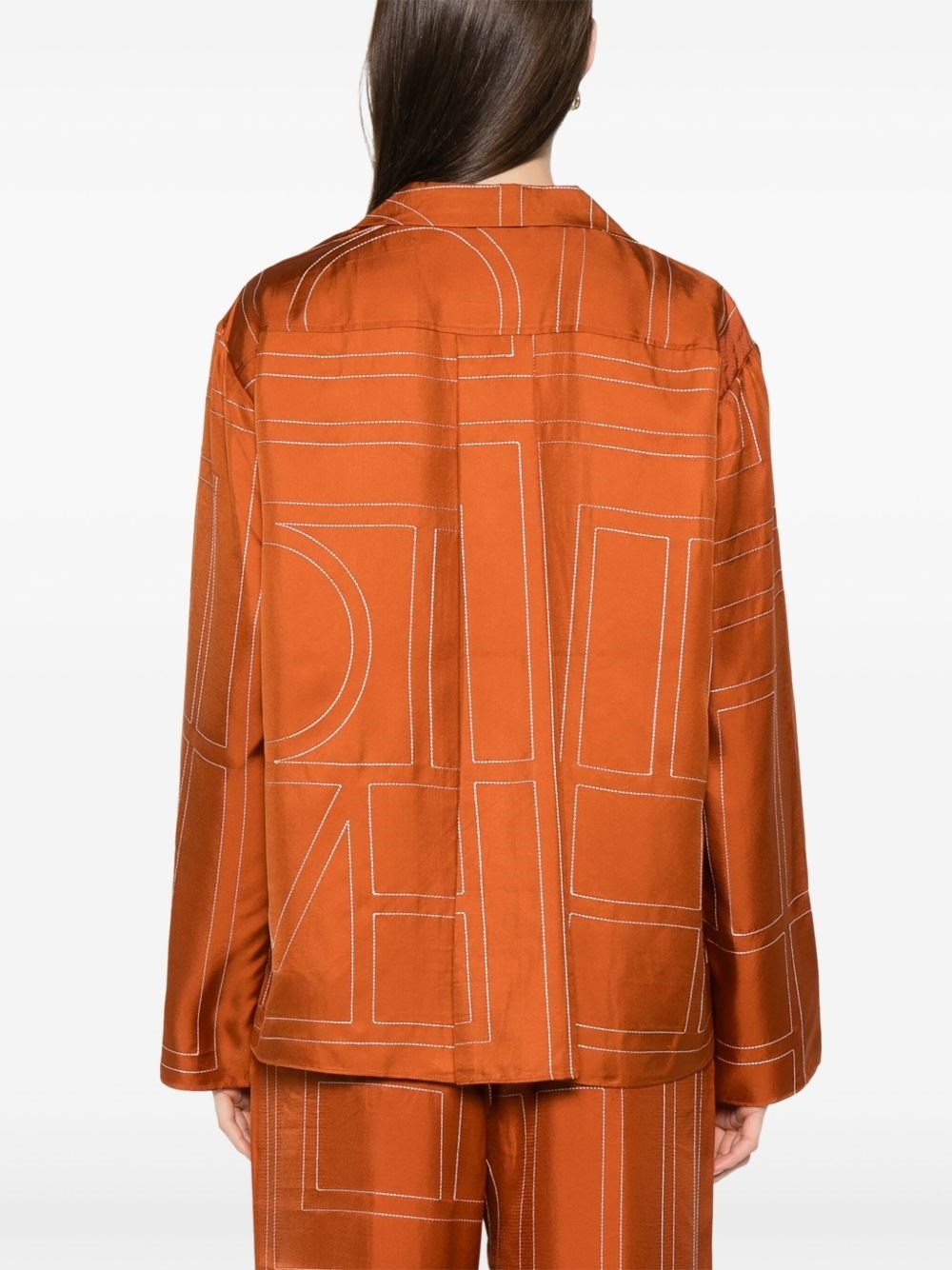 Monogram silk shirt - 2