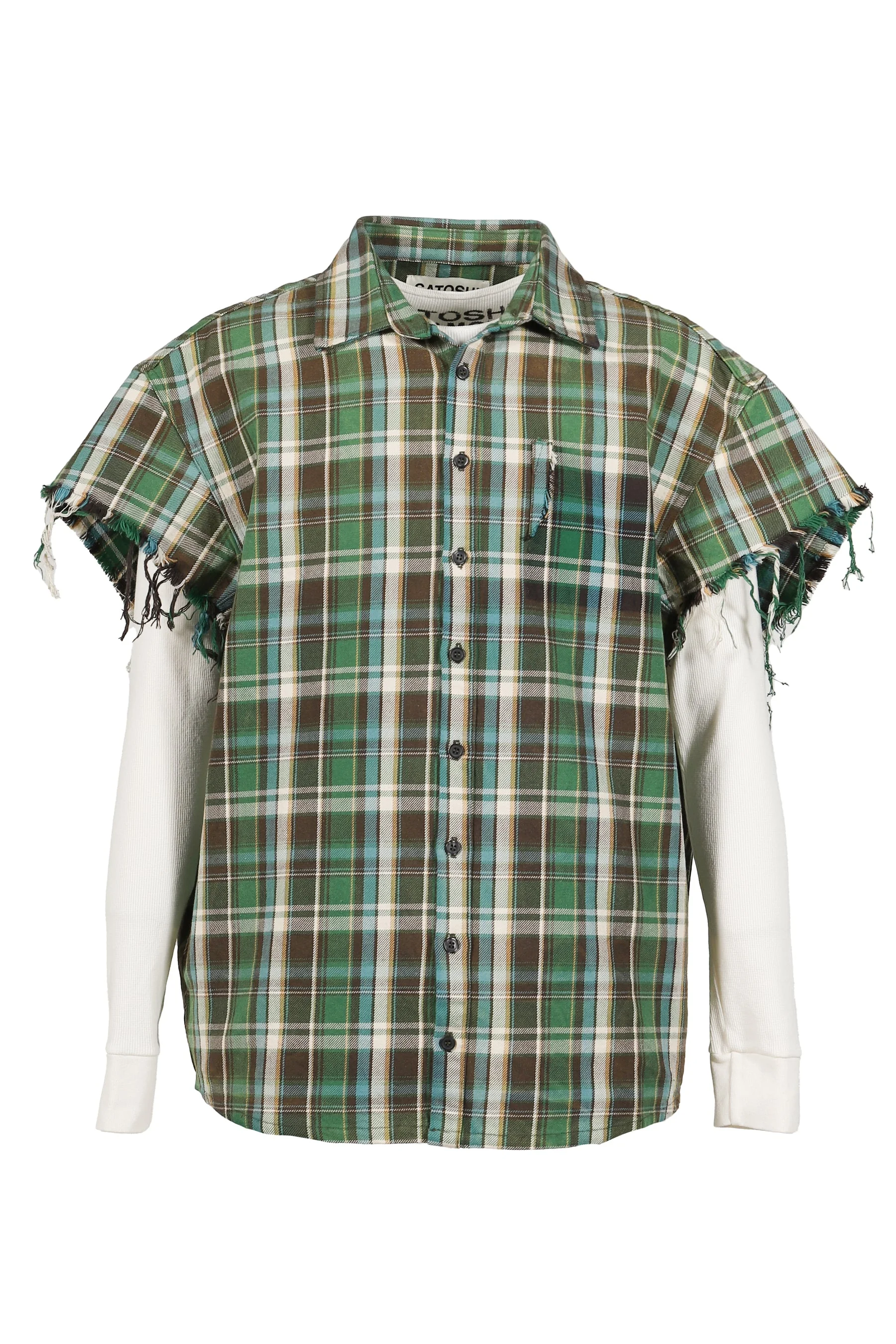 BENDER CUT OFF FLANNEL / GRN PLAID - 1