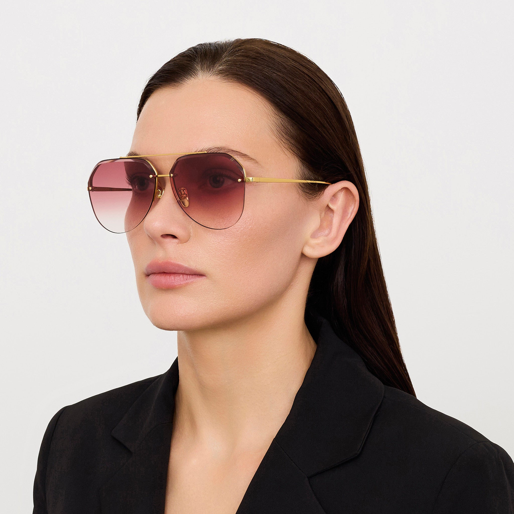 Quynh Sunglasses in Red and Gold - 3