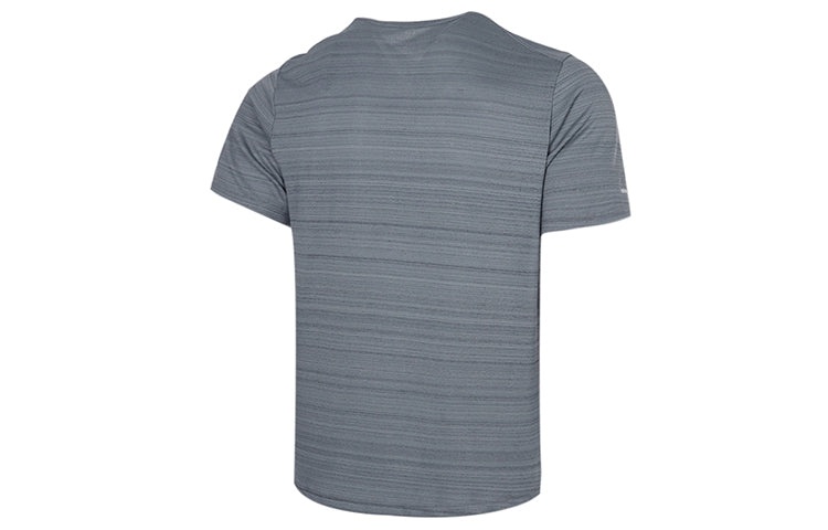 Men's Nike Dri-fit Miler Running Training Sports Short Sleeve Smoke Grey T-Shirt 'Gray Silver' CU599 - 2