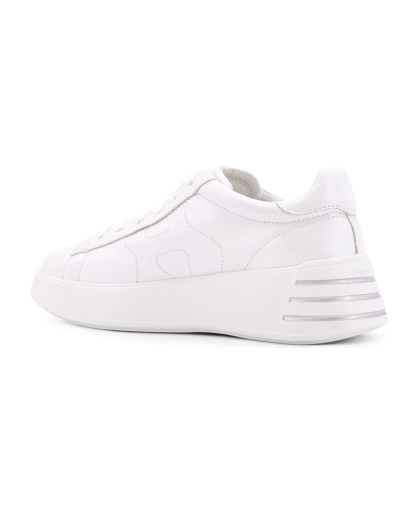 White Leather Sneakers - 3
