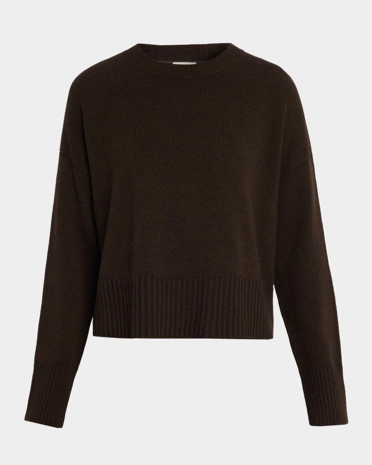 Boxy Crewneck Cashmere Sweater - 1