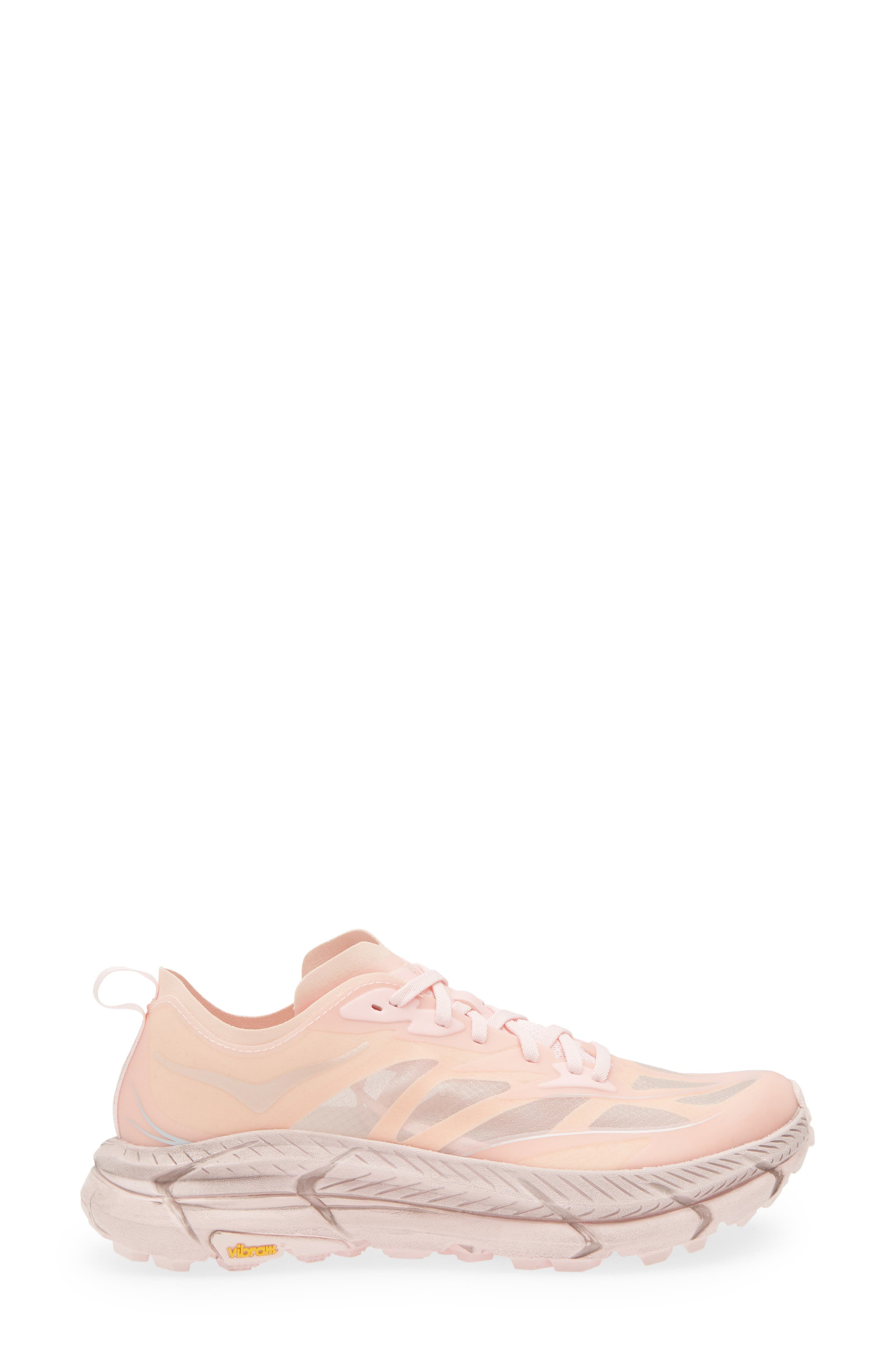 HOKA Gender Inclusive Mafate Speed 4 Lite Trail Sneaker in Rose Tea /Rose Latte at Nordstrom - 3