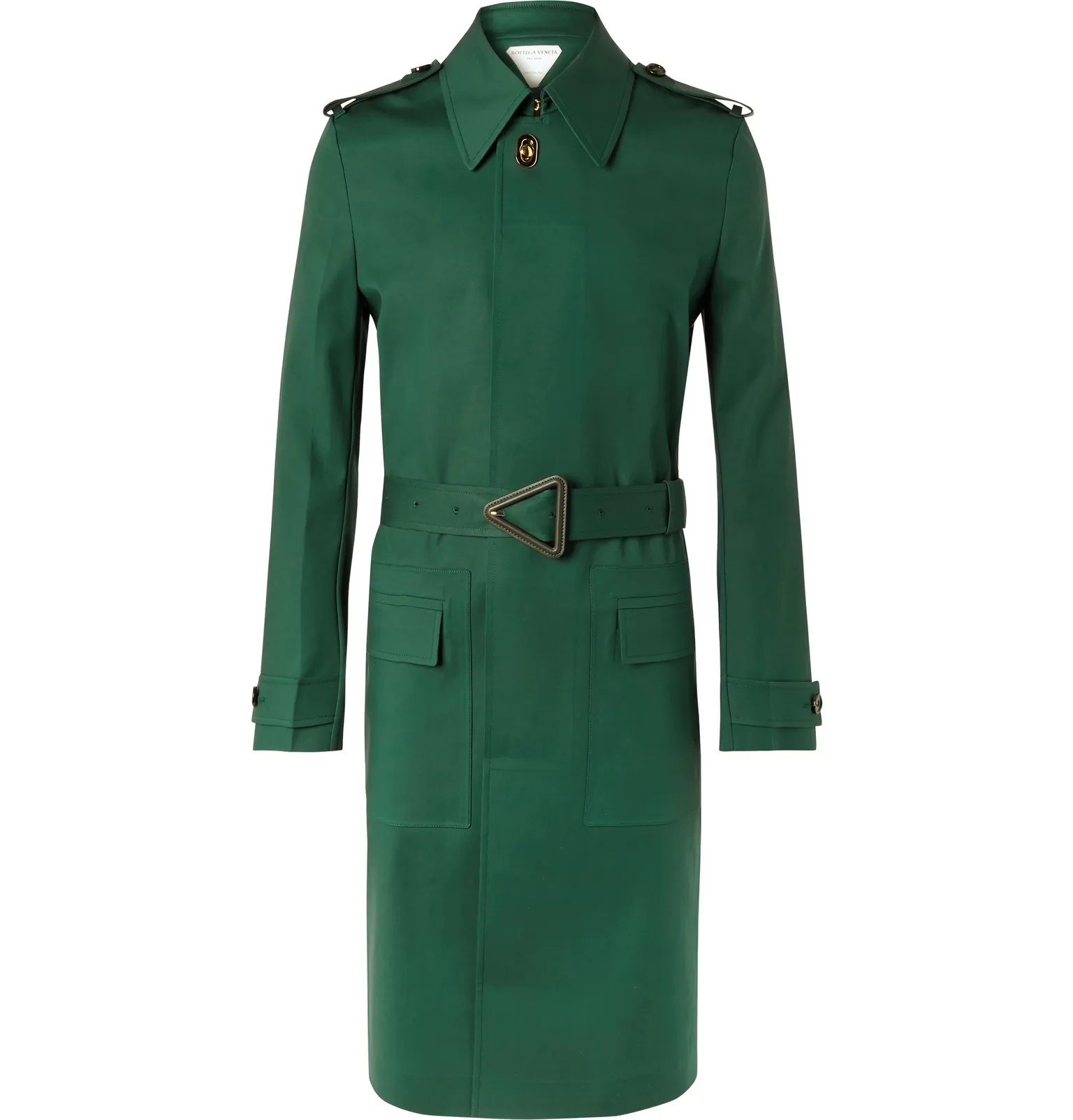 Cotton-Blend Trench Coat - 1