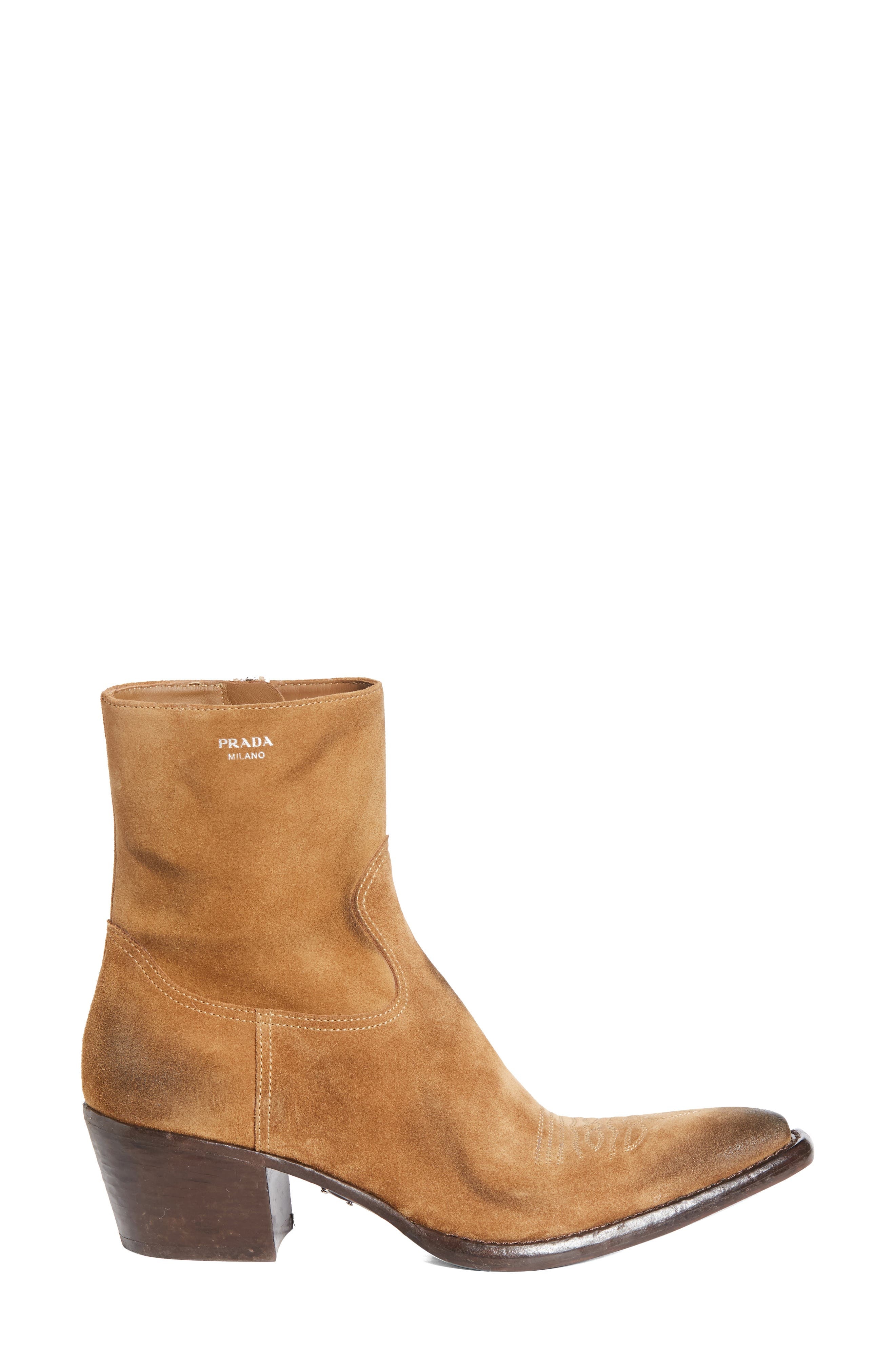 Prada Western Boot in Tobacco at Nordstrom - 3