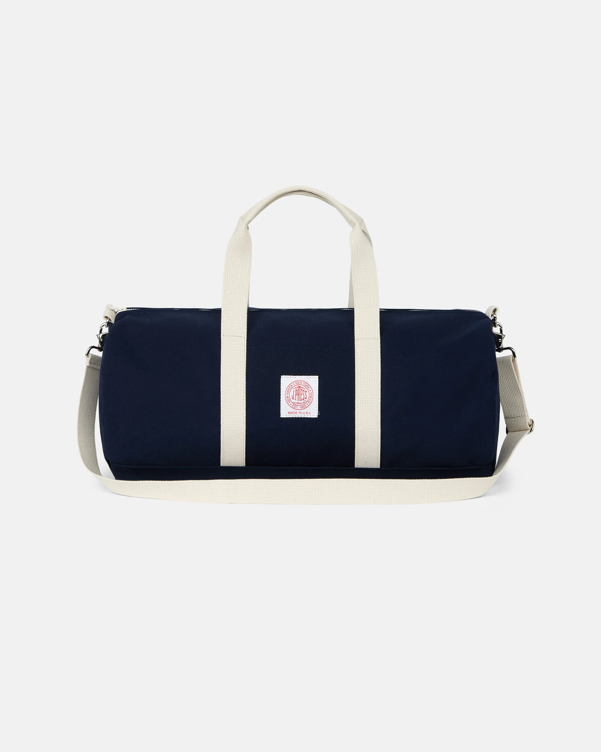 MADE-IN-USA NAVY CANVAS DUFFEL BAG - 1