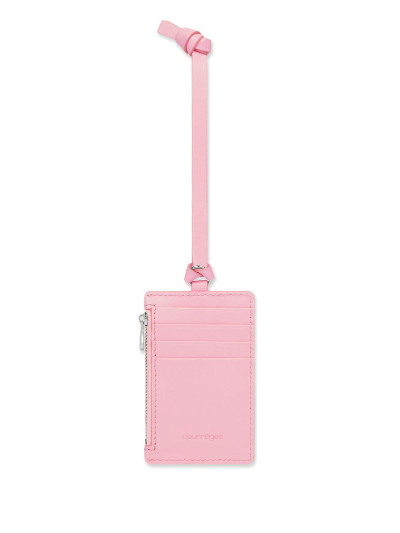 courrèges zip leather cardholder outlook
