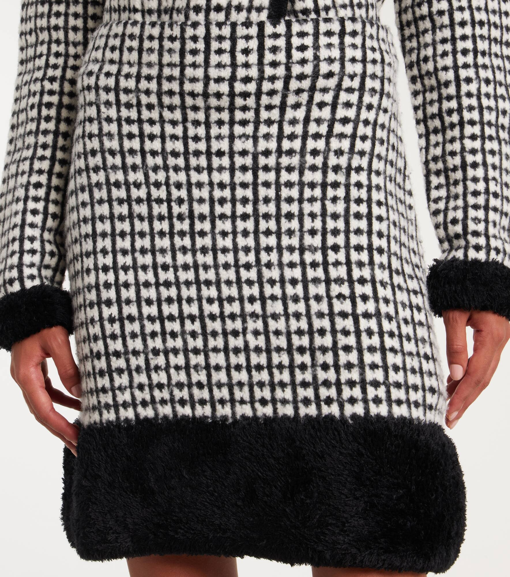 Tweed-effect miniskirt - 4