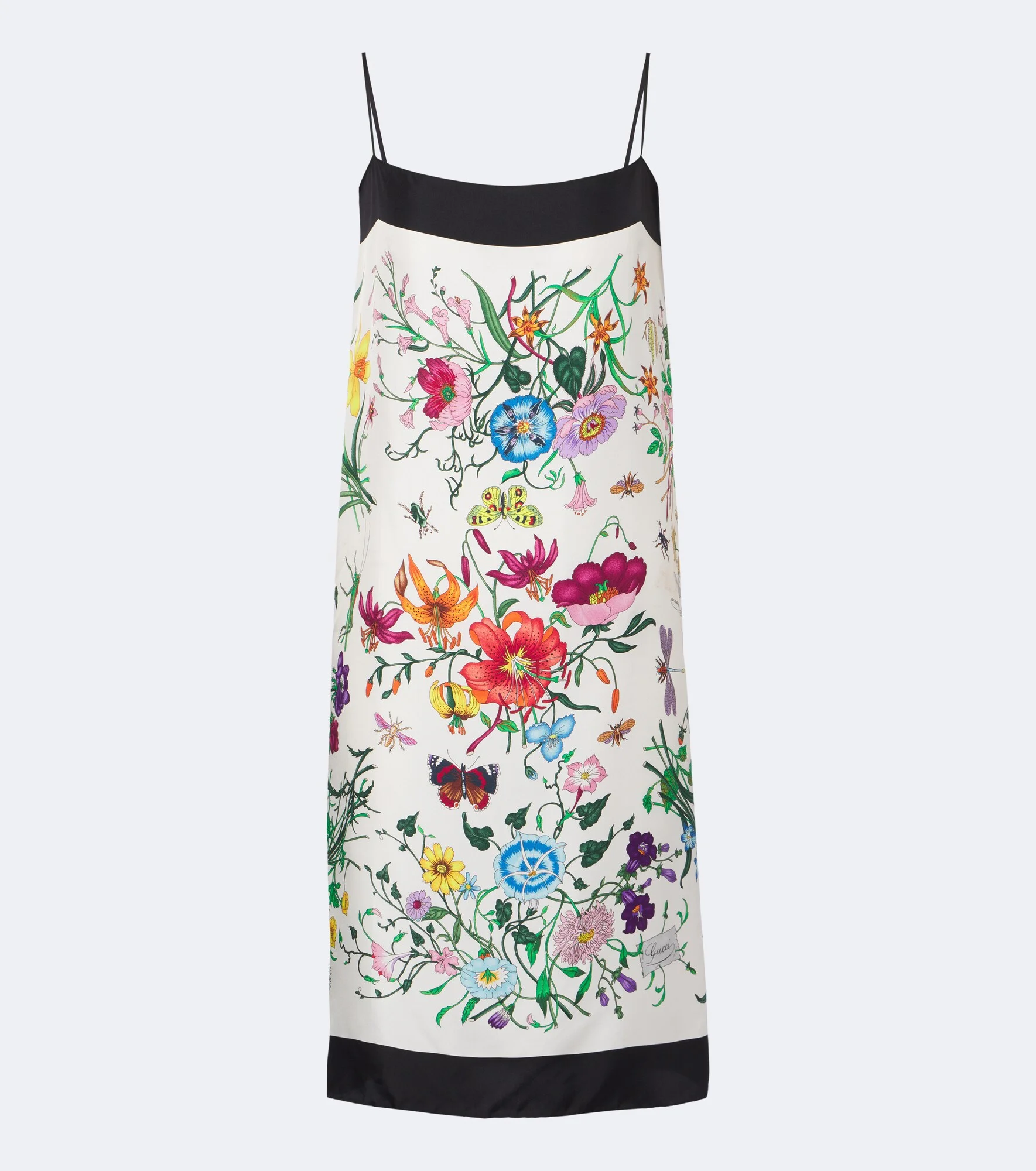 Gucci Flora silk twill minidress - 1