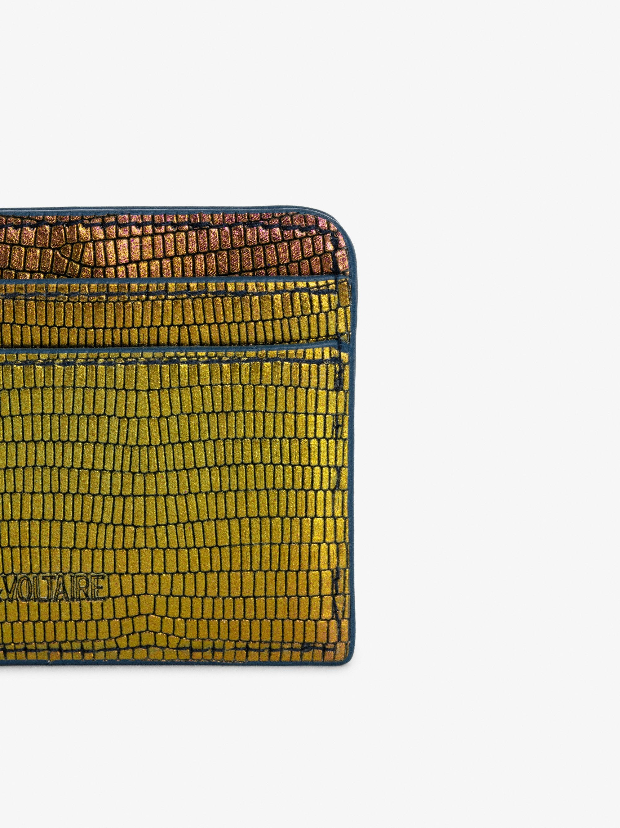 ZV Pass Embossed Metallic Card Holder - 4