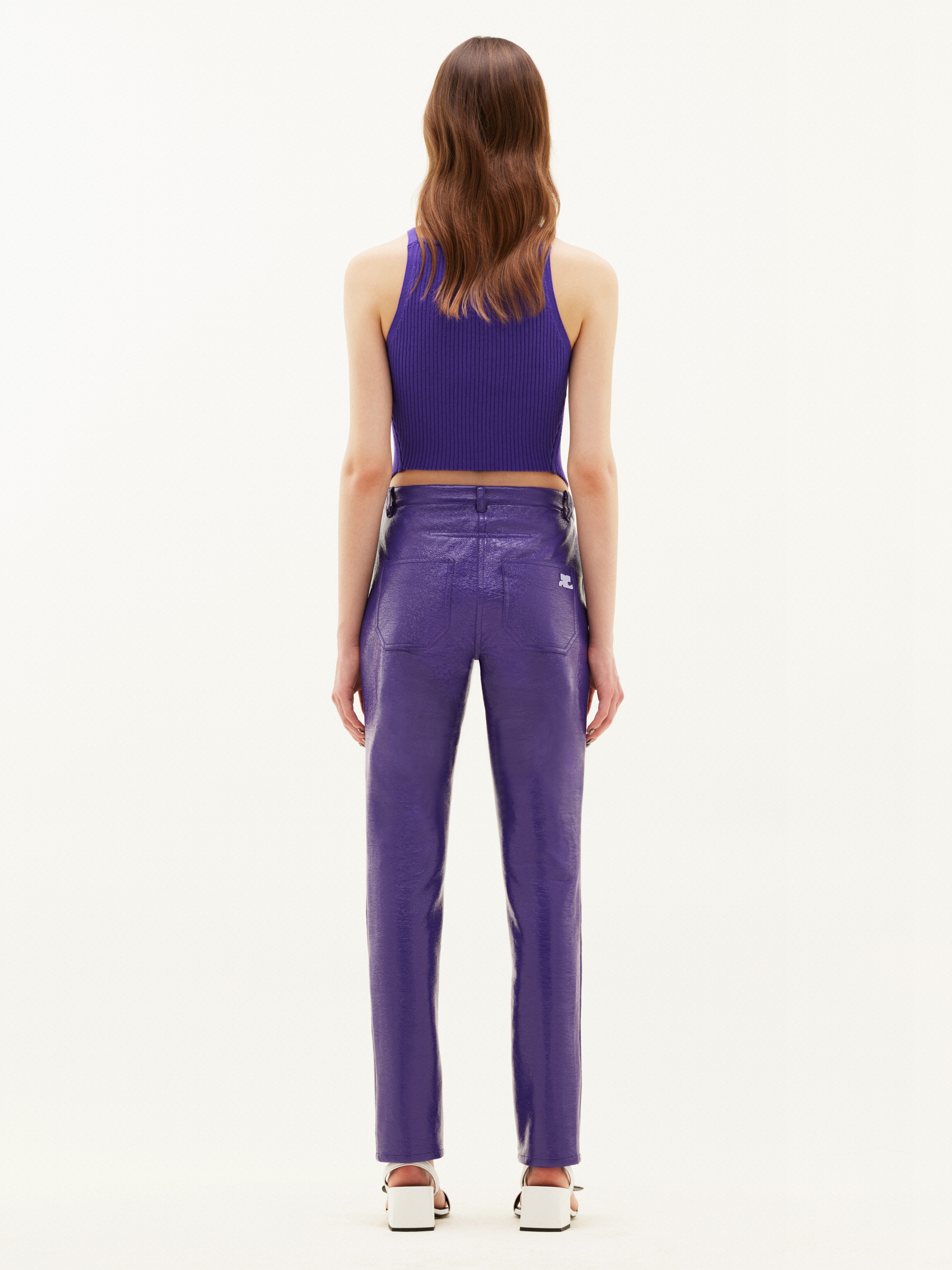 VINYL 5 POCKETS TROUSERS - 4